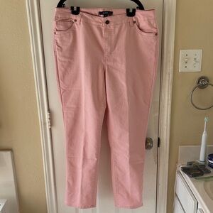 Denim 24/7 Pink Straight Leg Jeans. NWOT